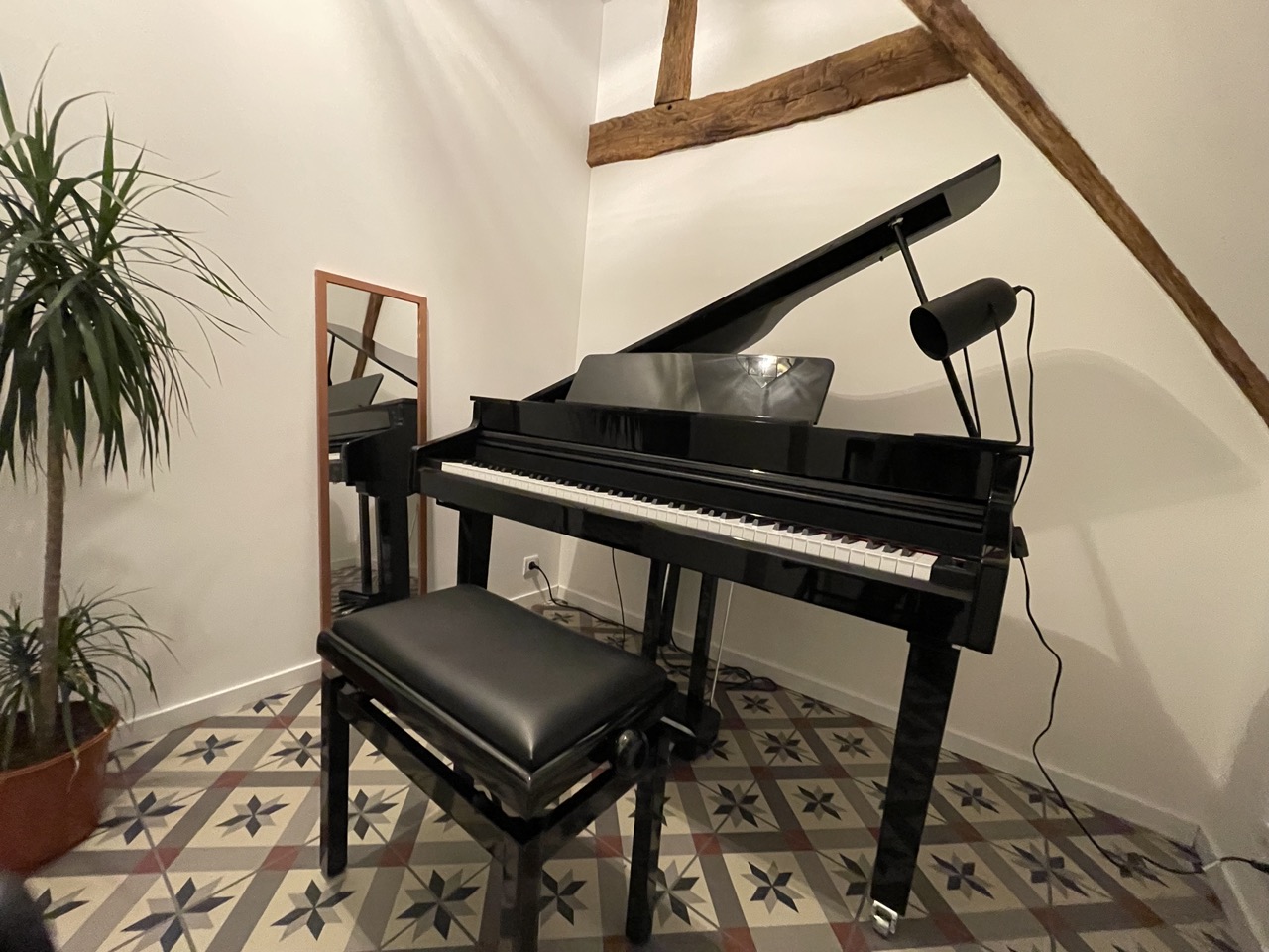 studio de répétition de piano de l'association Opus 58 à Pouilly-sur-Loire